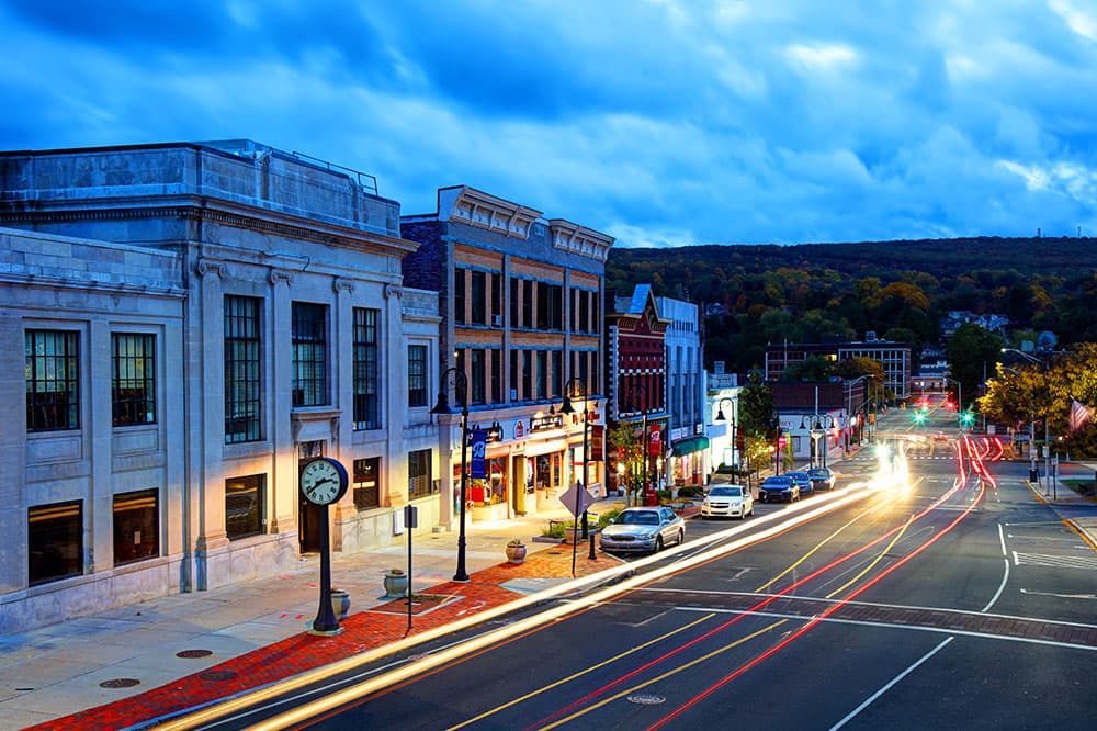 Skyline of Bristol, CT
