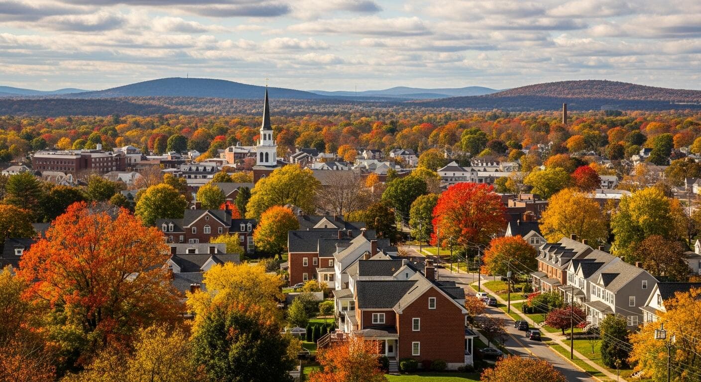 Skyline of Manchester, CT