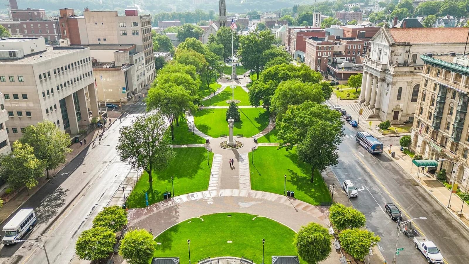 Skyline of Waterbury, CT