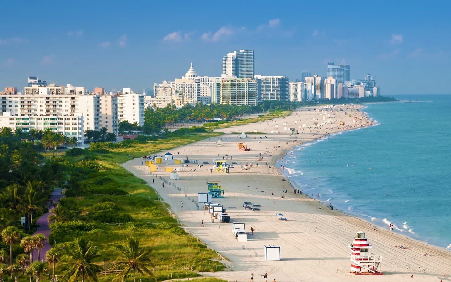 Skyline of Miami Beach, FL