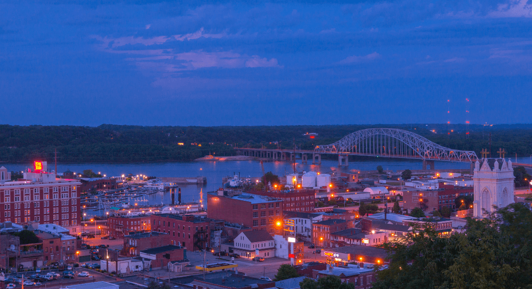 Skyline of Dubuque, IA
