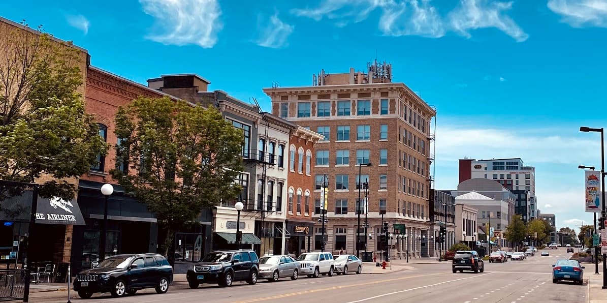 Skyline of Iowa City, IA