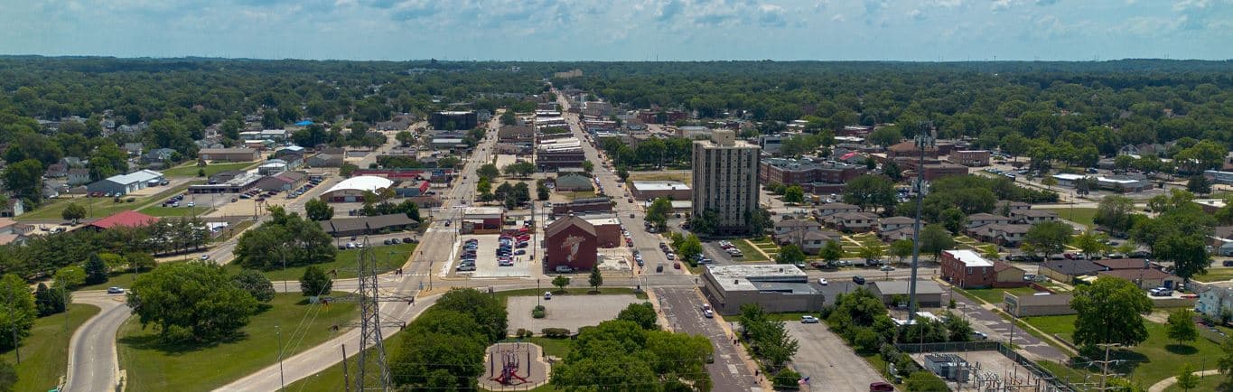 Skyline of Pekin, IL