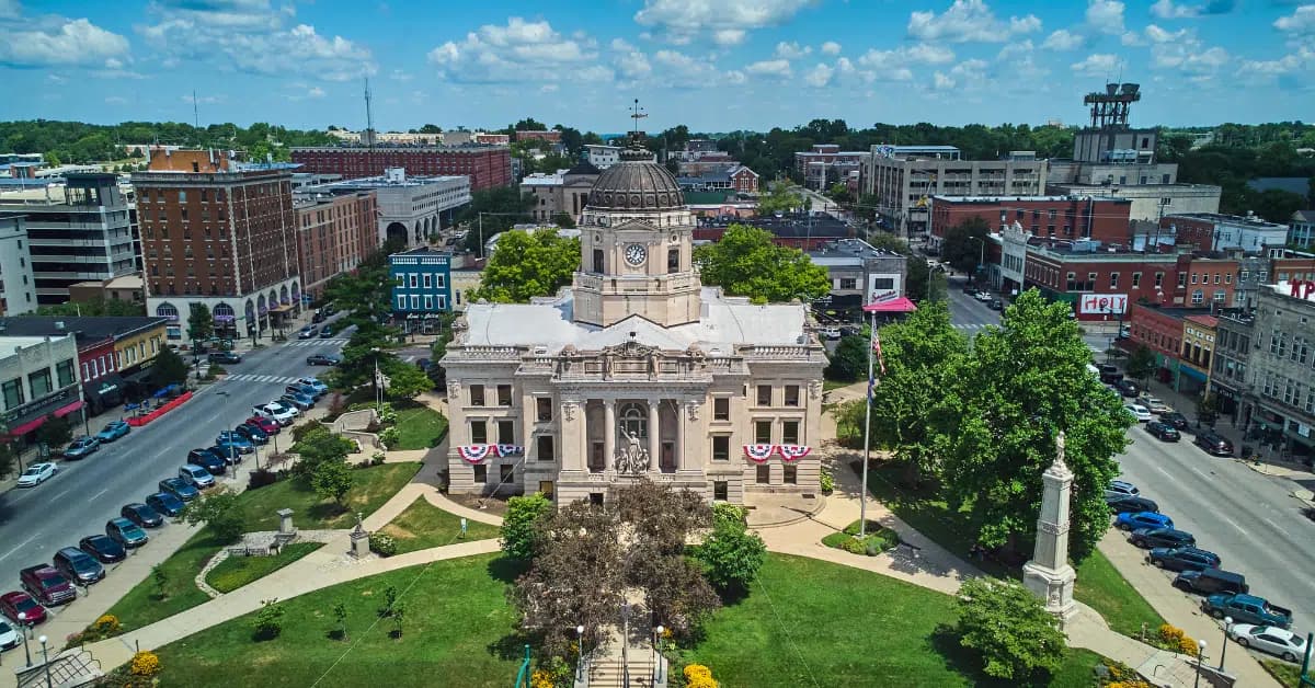 Skyline of Bloomington, IN