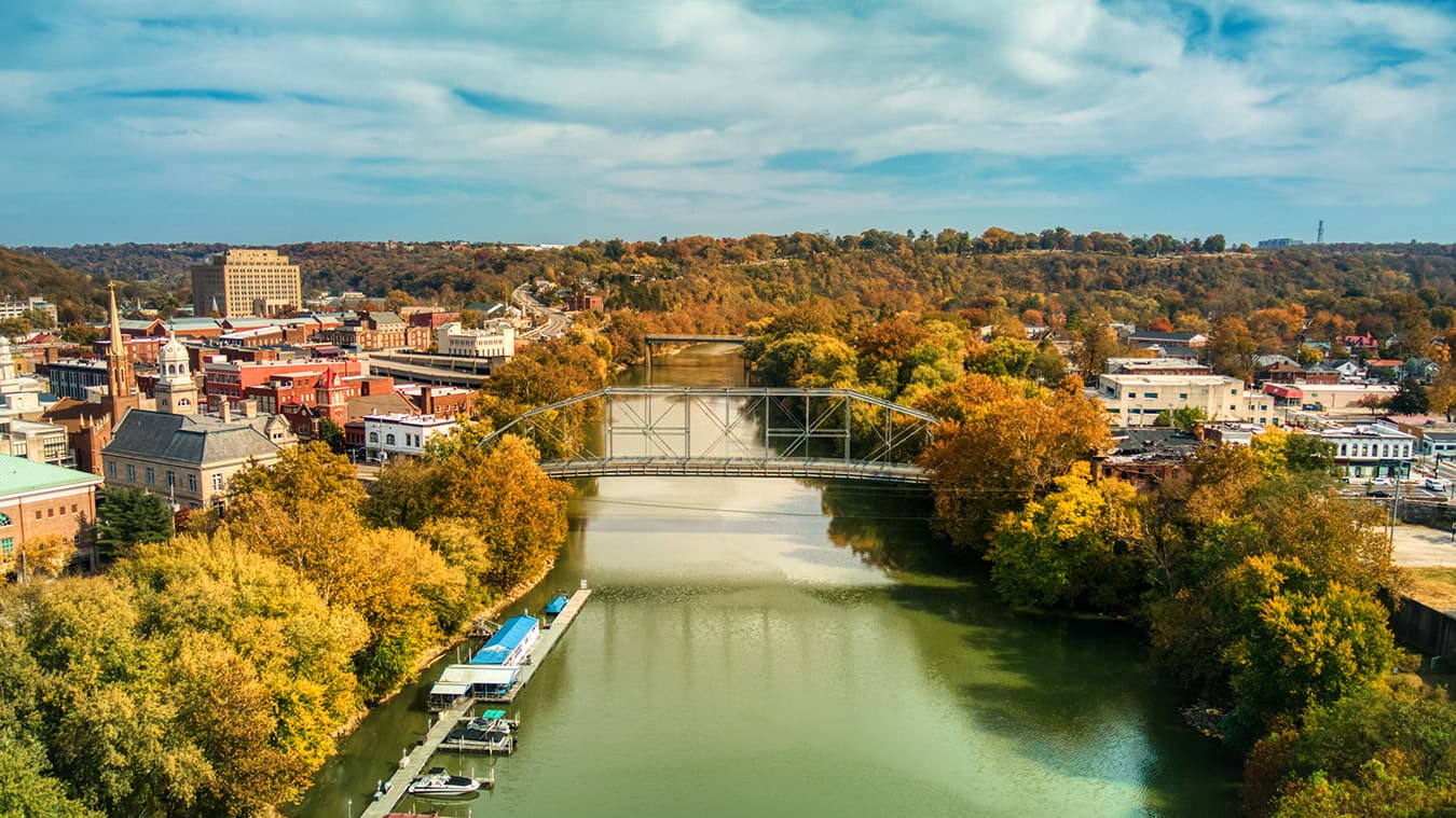 Skyline of Frankfort, KY