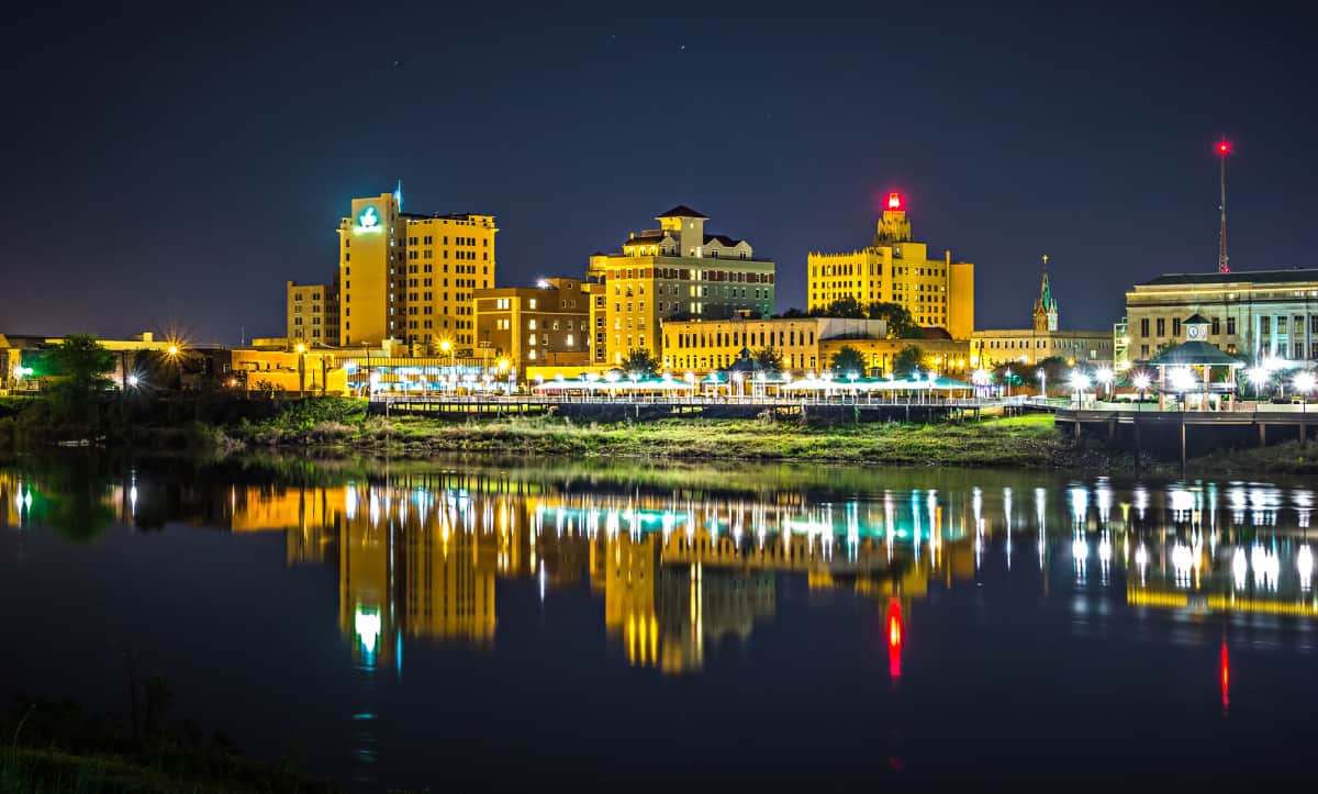 Skyline of Monroe, LA