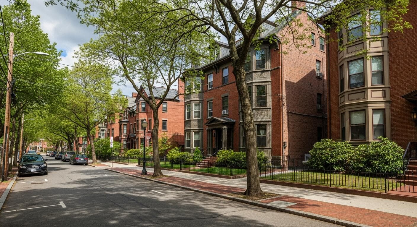 Skyline of Brookline, MA