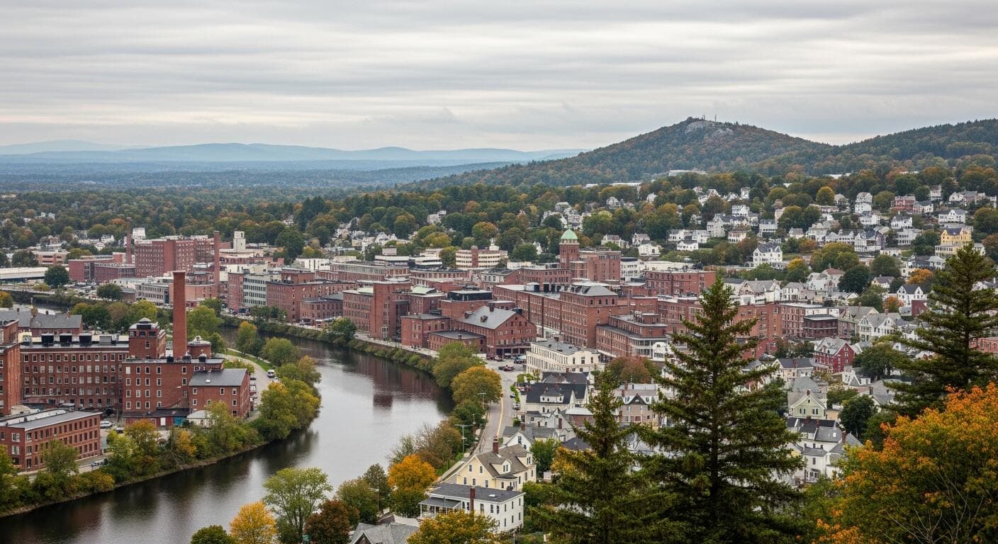 Skyline of Fitchburg, MA