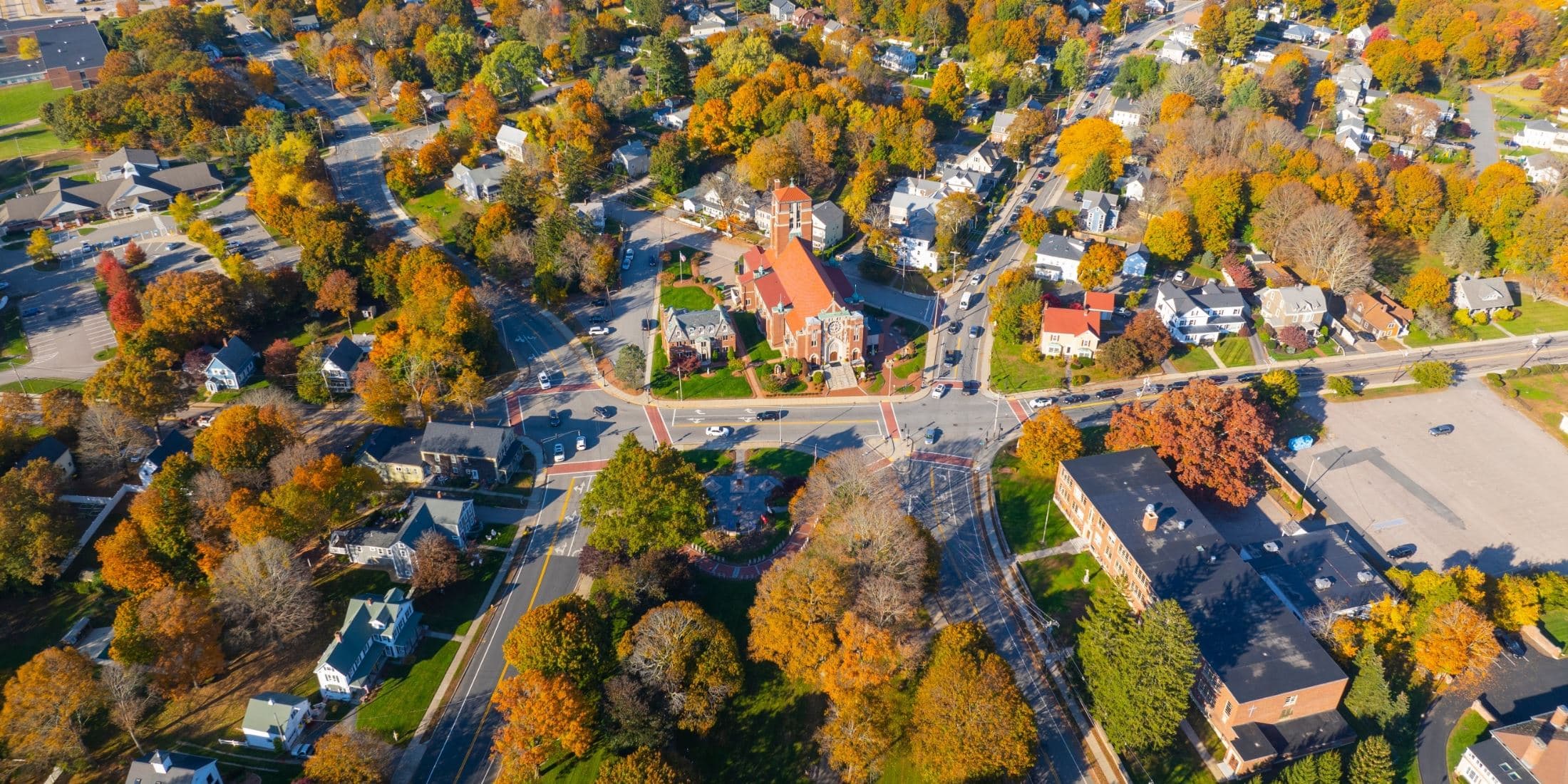 Skyline of Franklin, MA