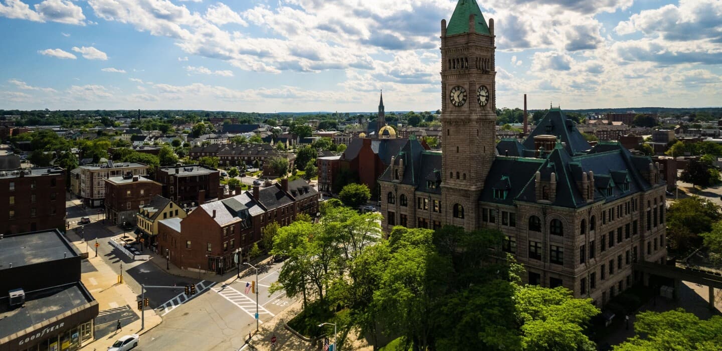 Skyline of Lowell, MA