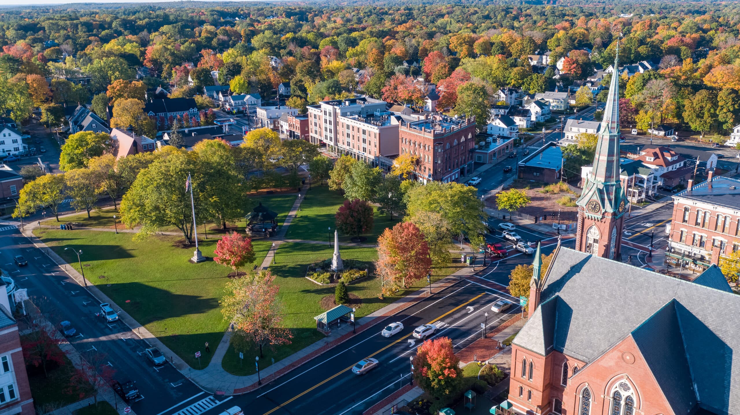 Skyline of Natick, MA