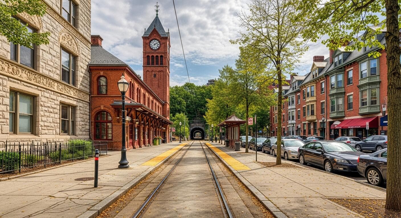 Skyline of Newton, MA