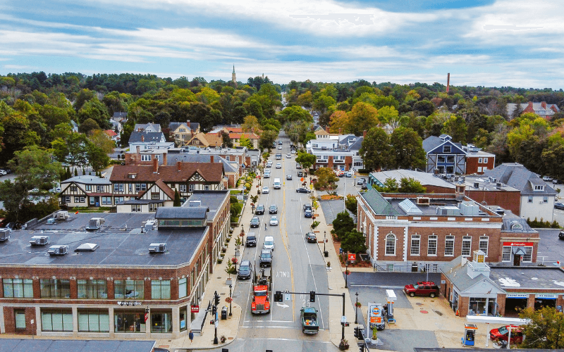 Skyline of North Andover, MA
