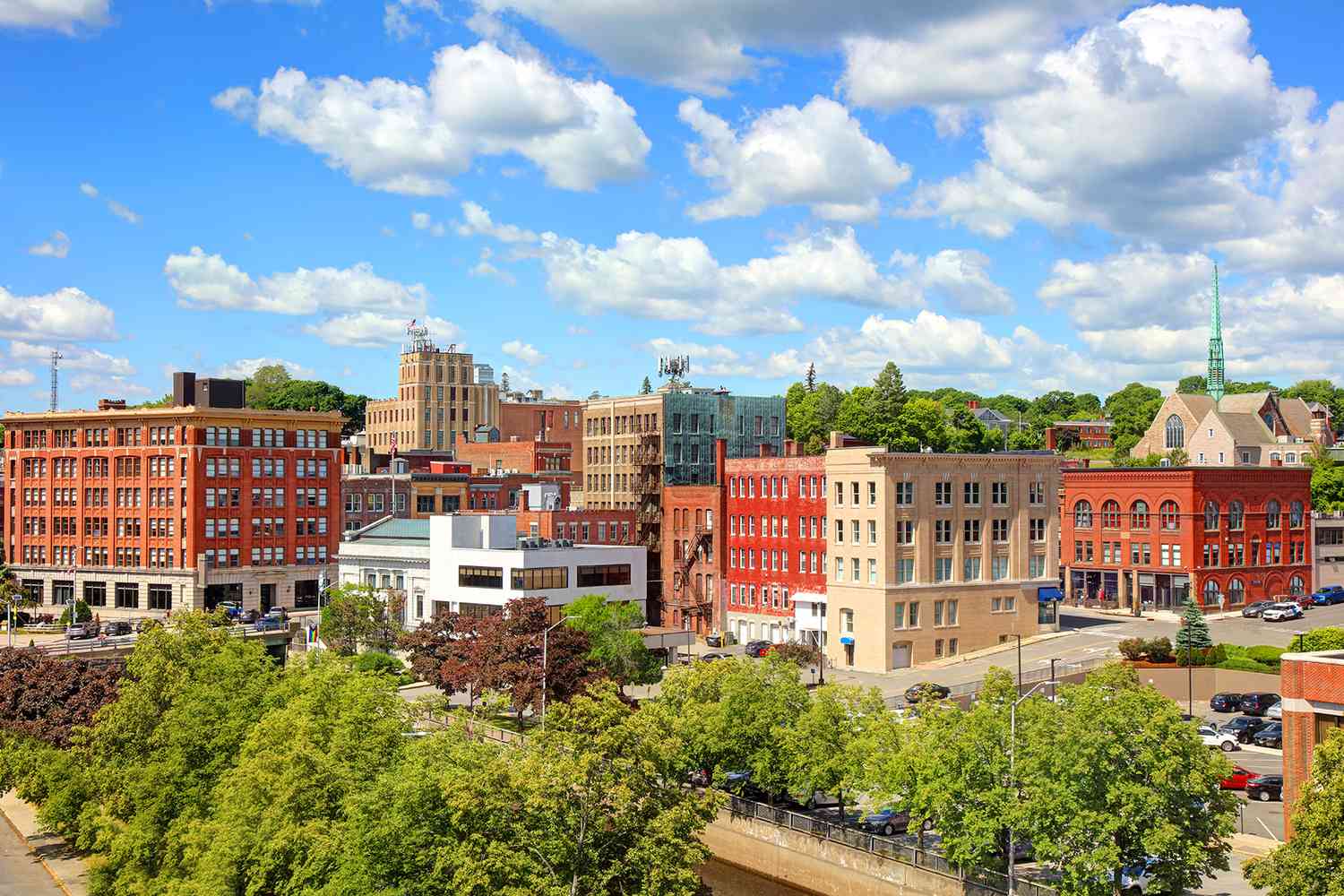 Skyline of Bangor, ME