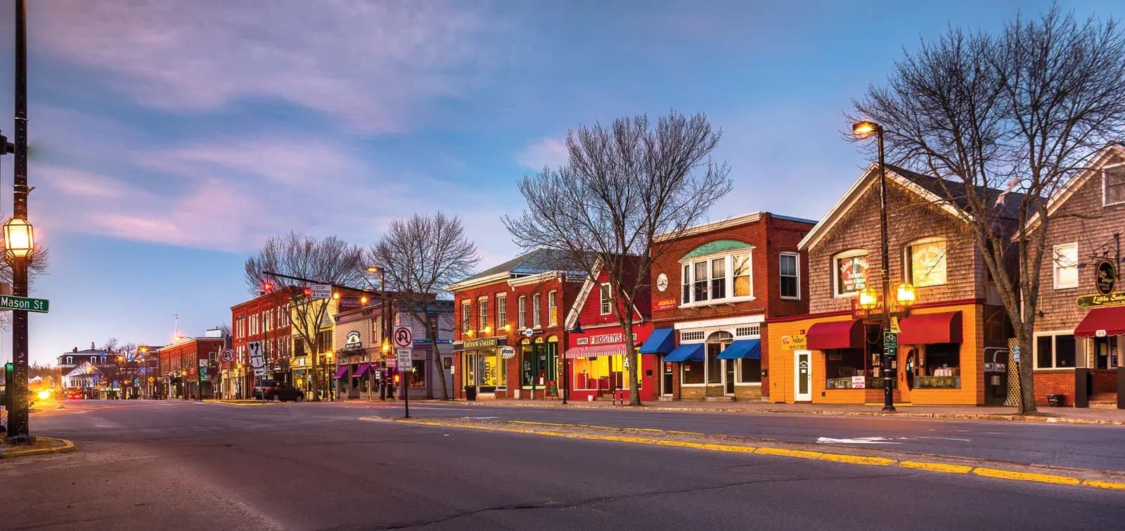 Skyline of Brunswick, ME
