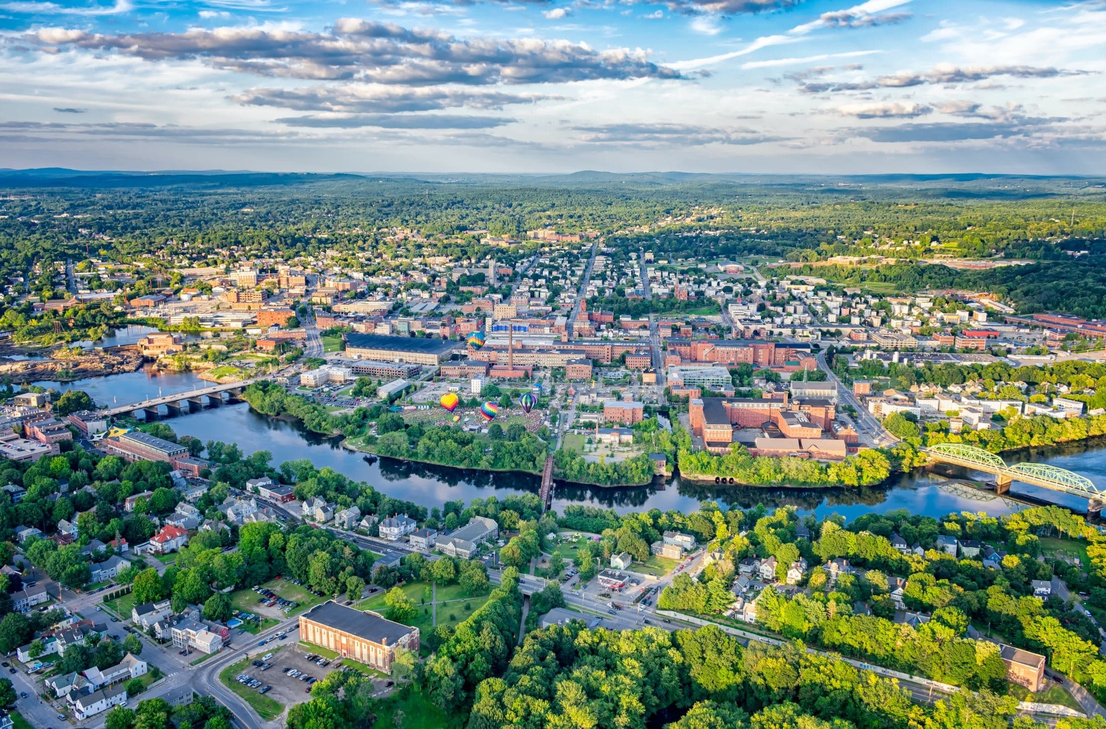 Skyline of Lewiston, ME