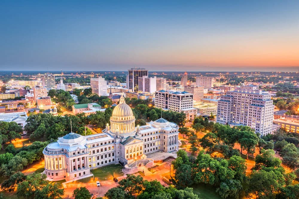 Skyline of Jackson, MS
