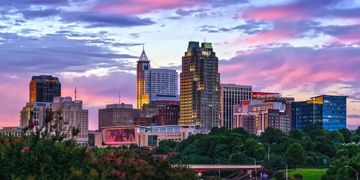 Skyline of Raleigh, NC