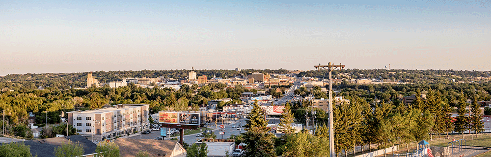 Skyline of Minot, ND