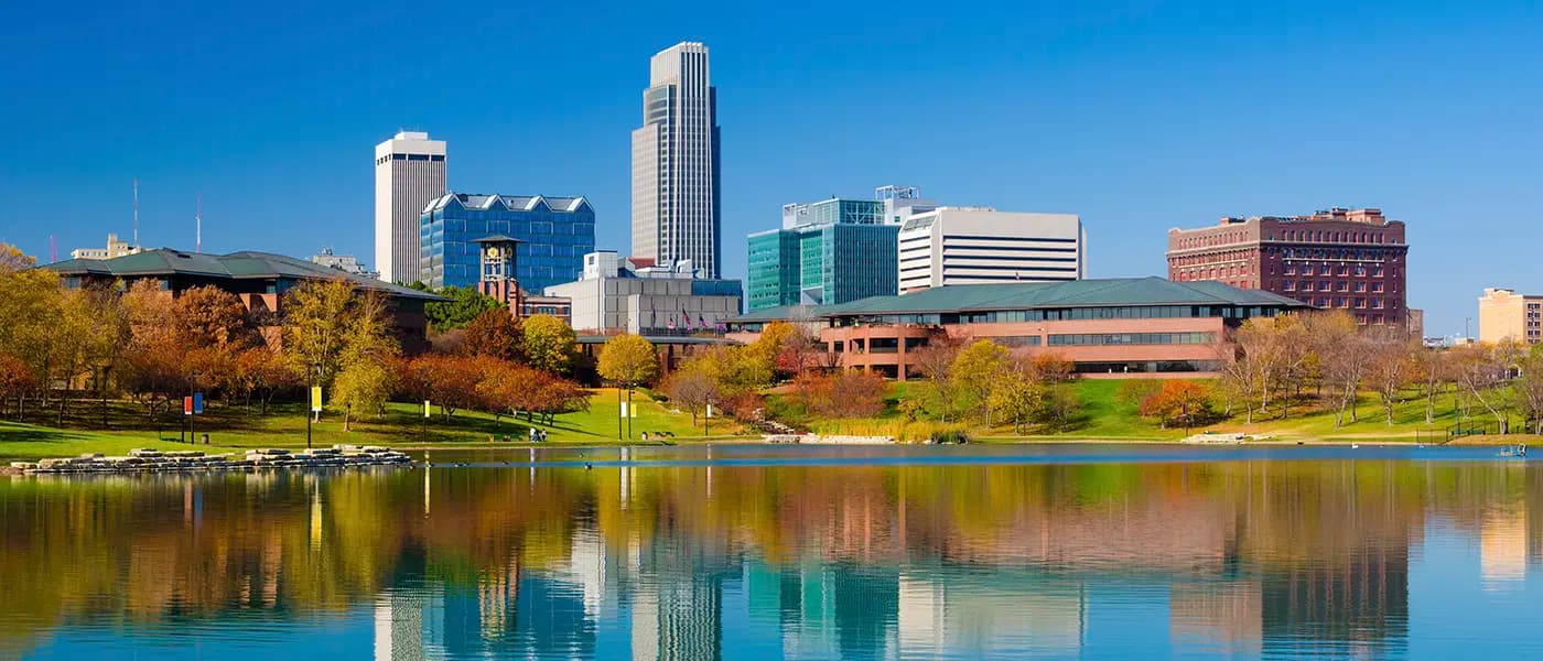 Skyline of Omaha, NE