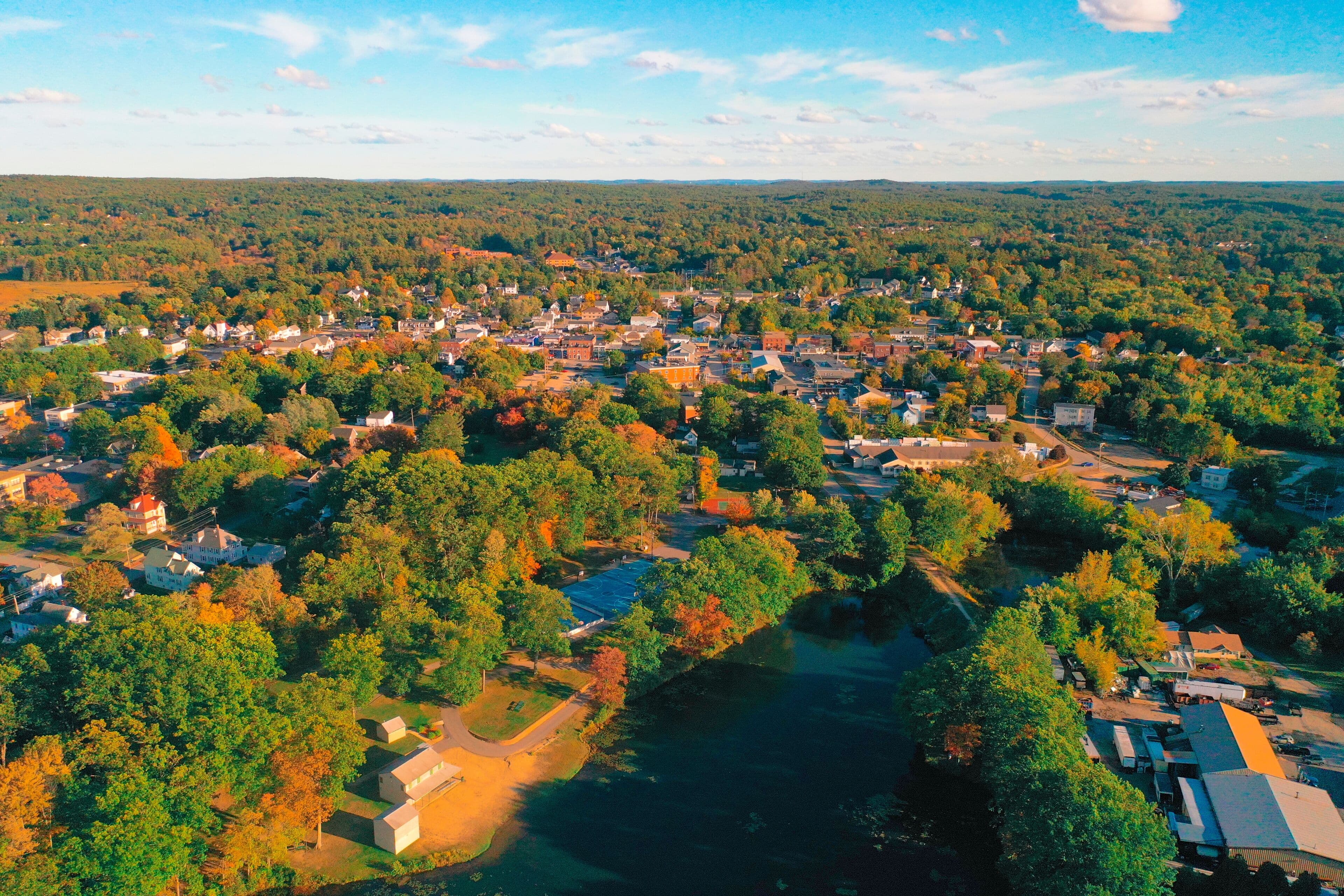 Skyline of Derry, NH