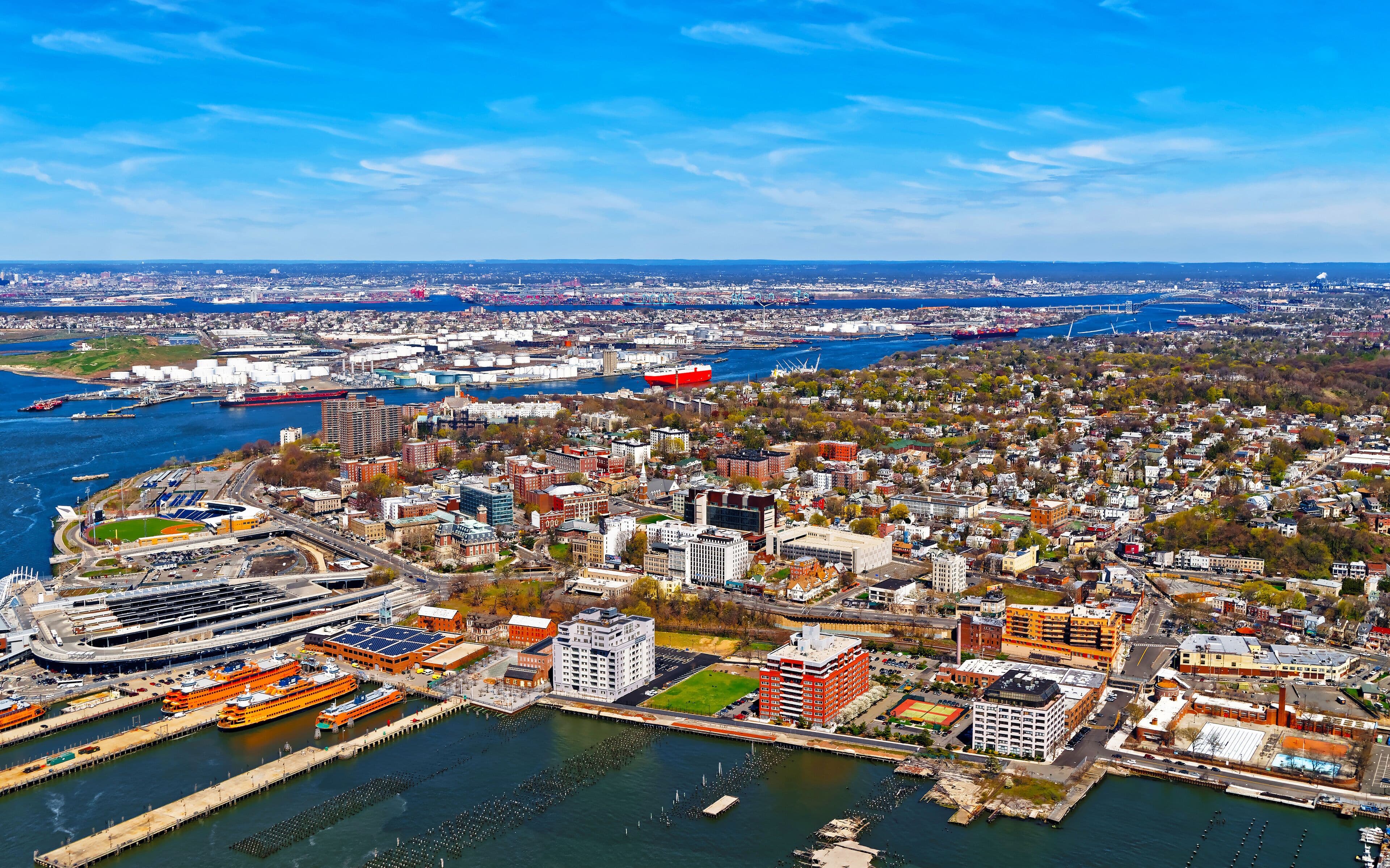 Skyline of Bayonne, NJ