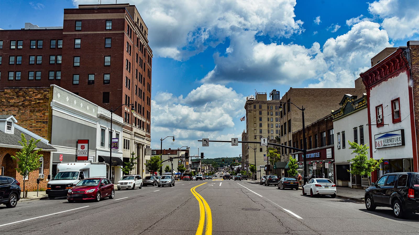 Skyline of Hazleton, PA