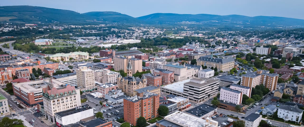 Skyline of Scranton, PA