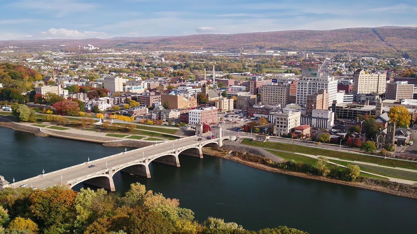 Skyline of Wilkes-Barre, PA