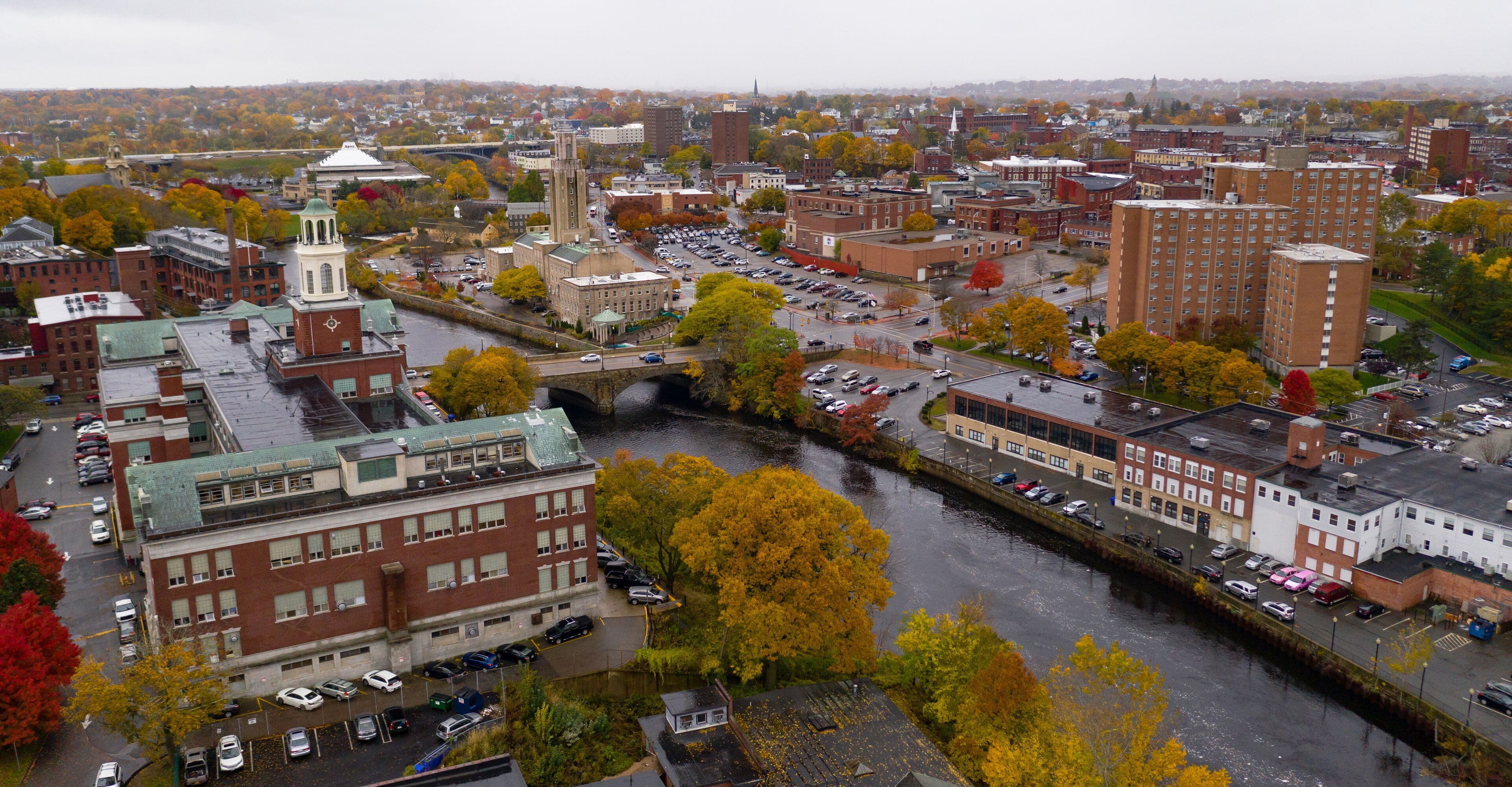 Skyline of Pawtucket, RI