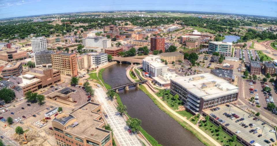 Skyline of Sioux Falls, SD