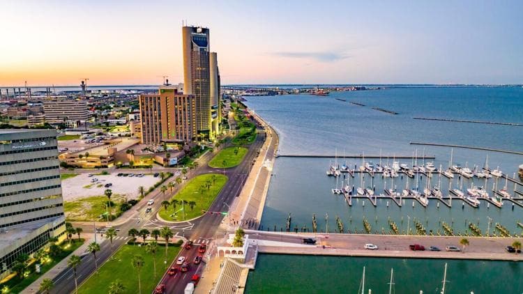 Skyline of Corpus Christi, TX