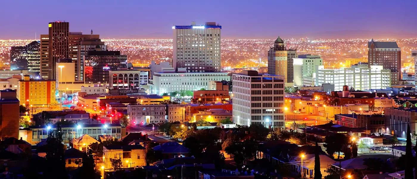 Skyline of El Paso, TX
