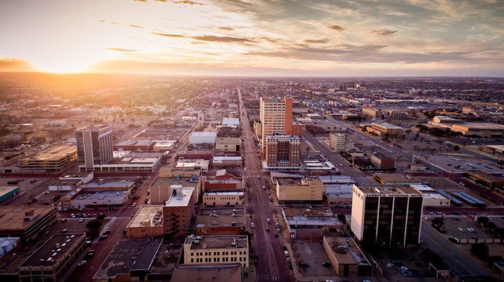 Skyline of Lubbock, TX