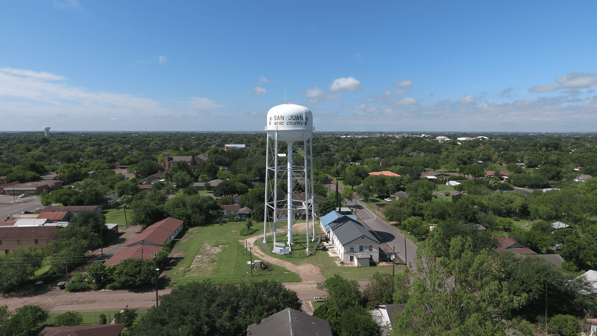 Skyline of San Juan, TX