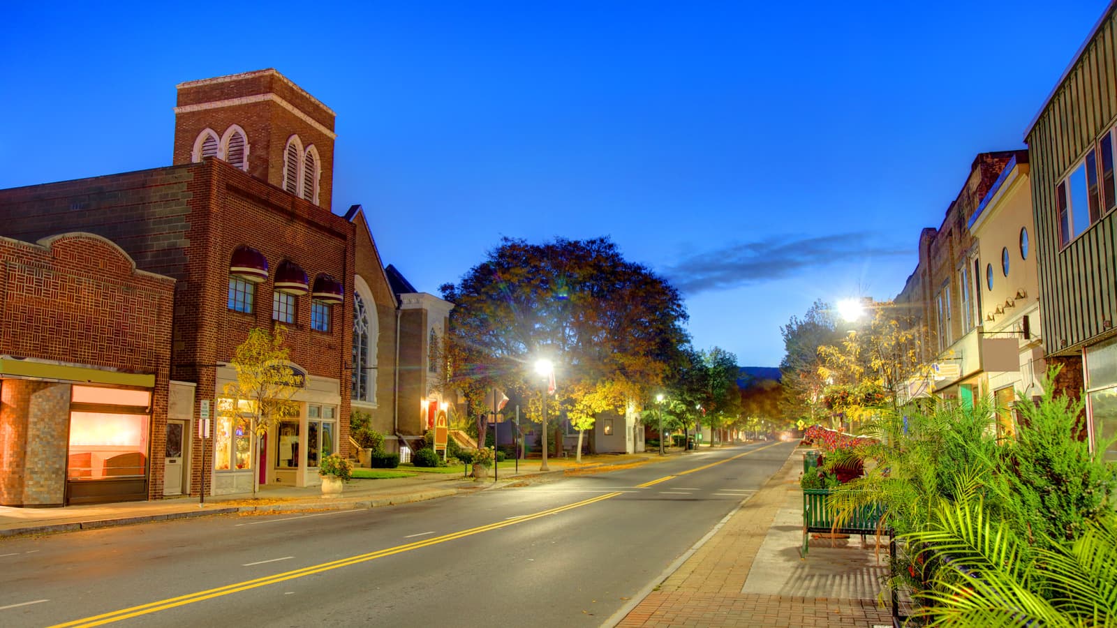 Skyline of Bennington, VT