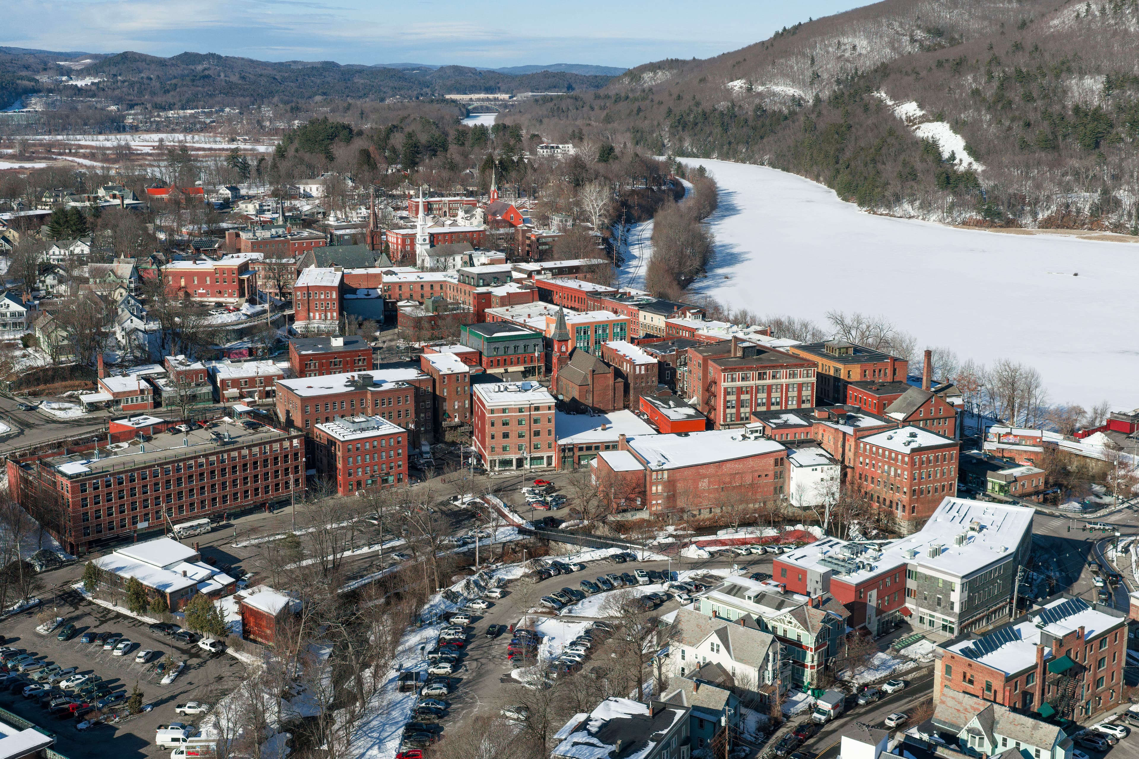 Skyline of Brattleboro, VT