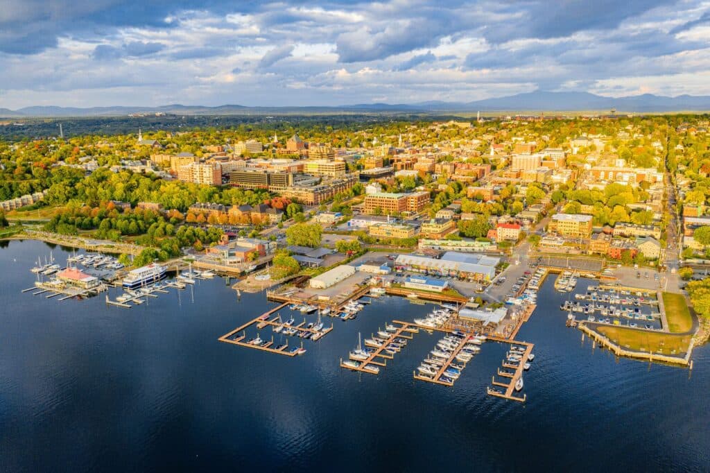 Skyline of Burlington, VT