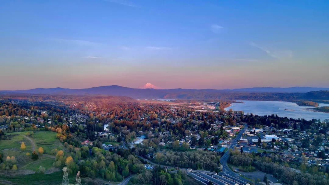 Skyline of Camas, WA