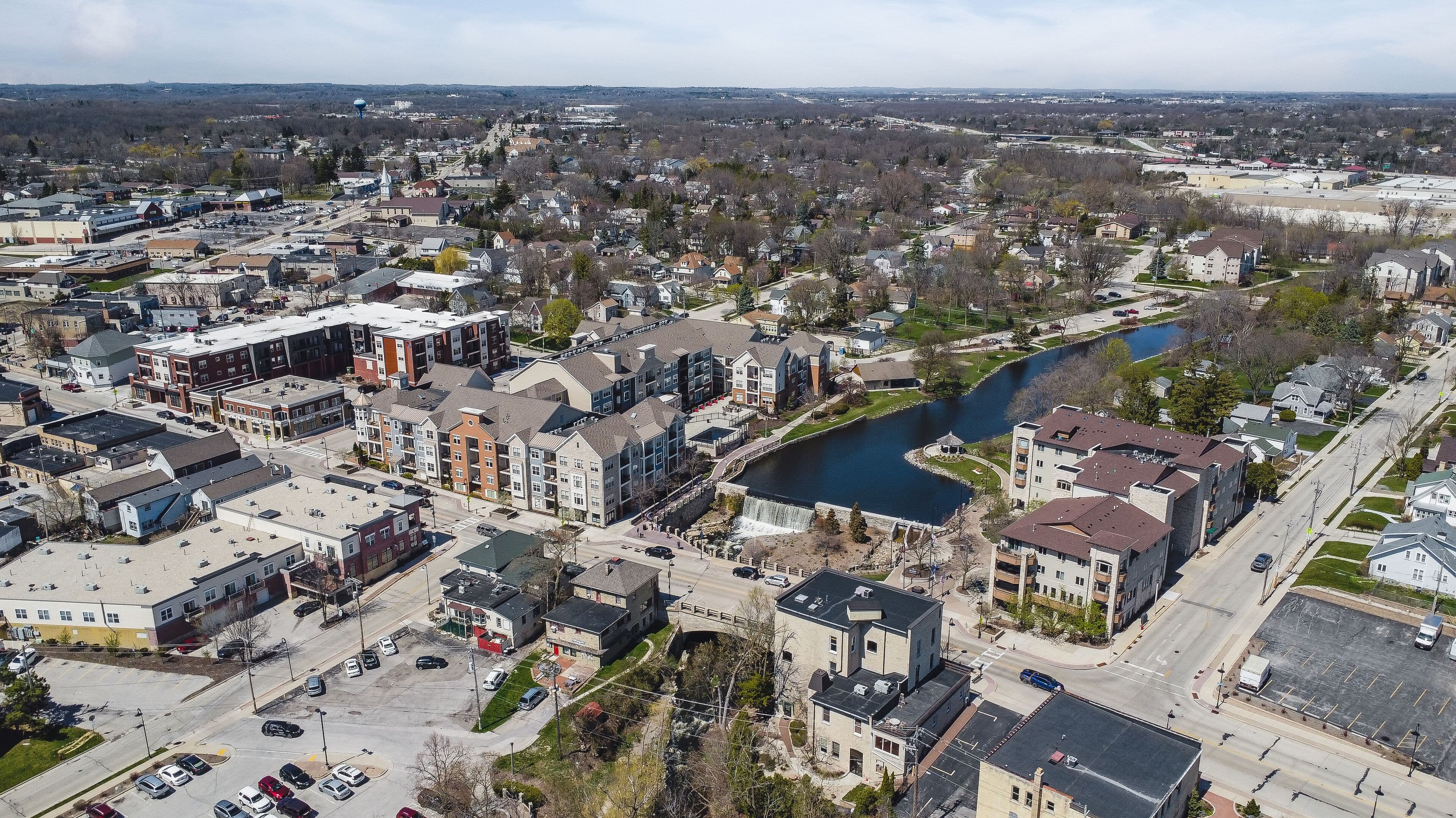 Skyline of Menomonee Falls, WI