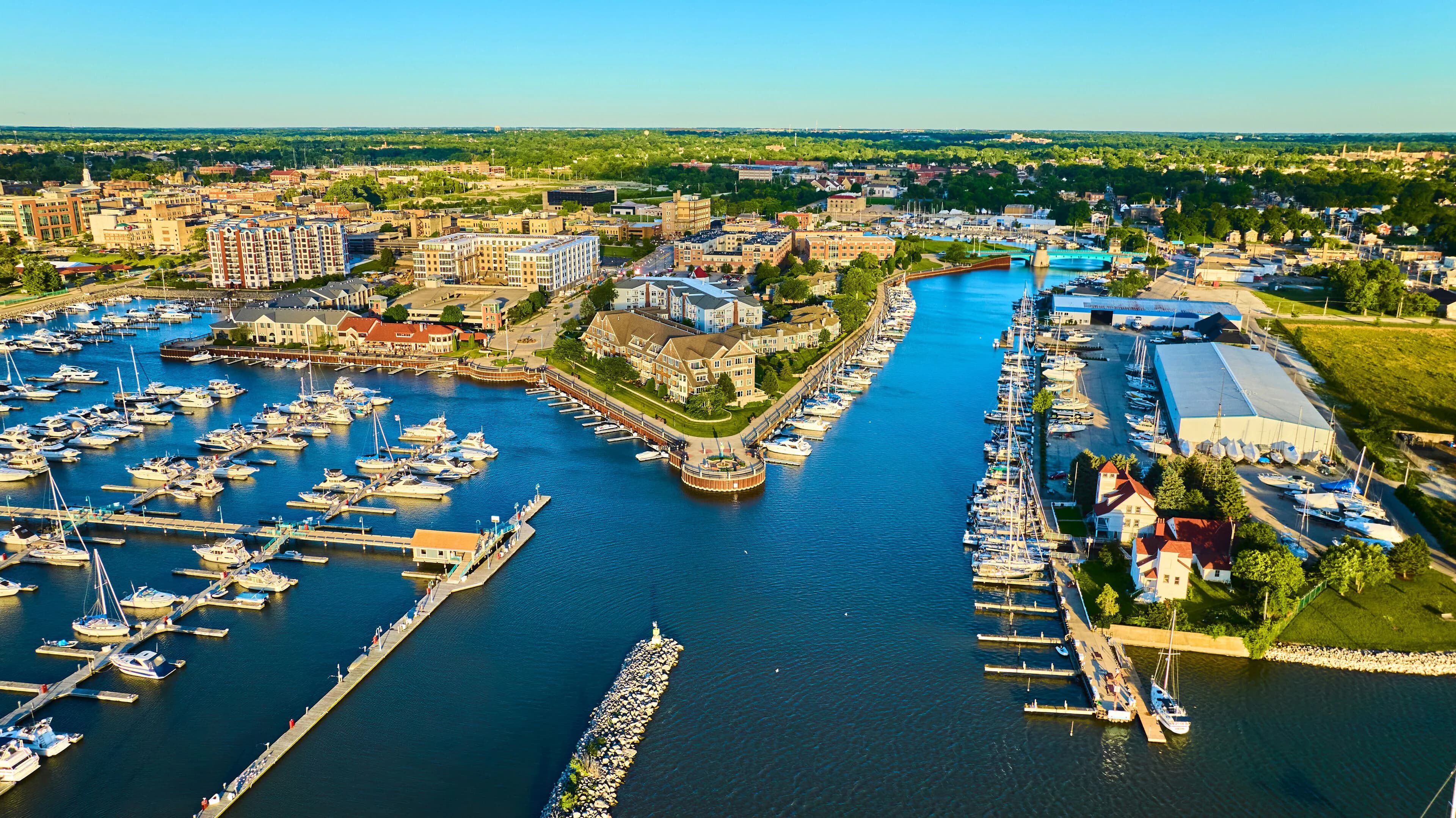 Skyline of Racine, WI