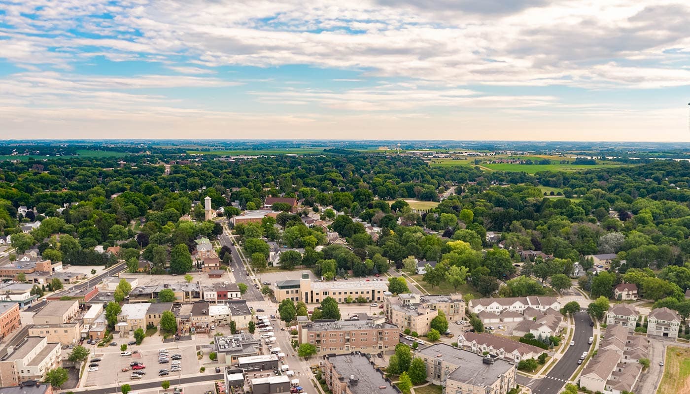 Skyline of Sun Prairie, WI