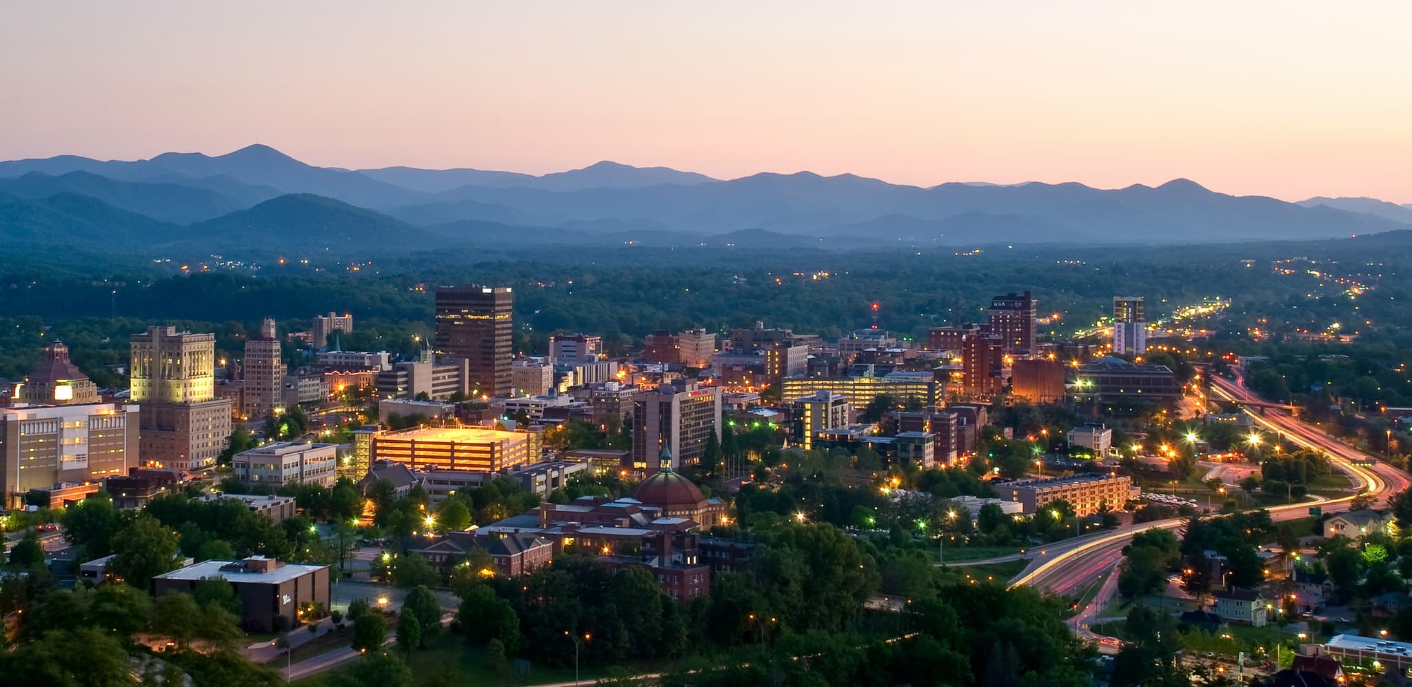 Skyline of Asheville, NC