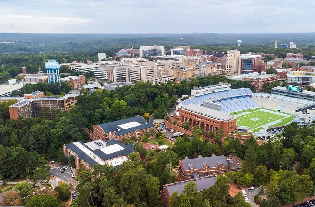 Skyline of Chapel Hill, NC