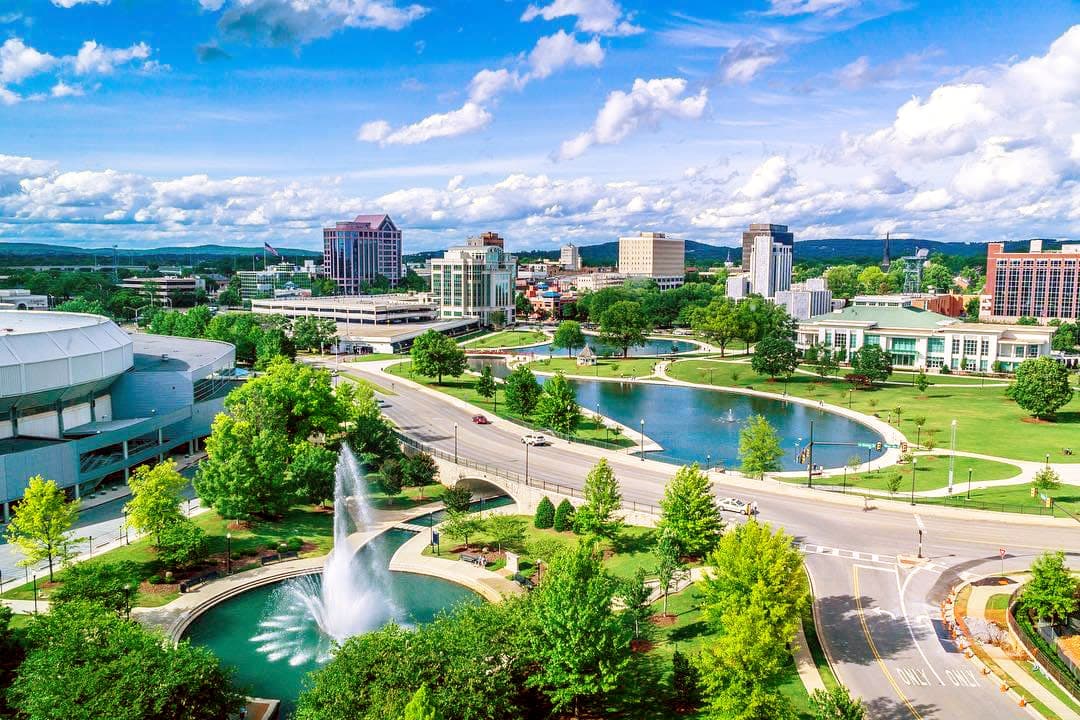 Skyline of Huntsville, AL