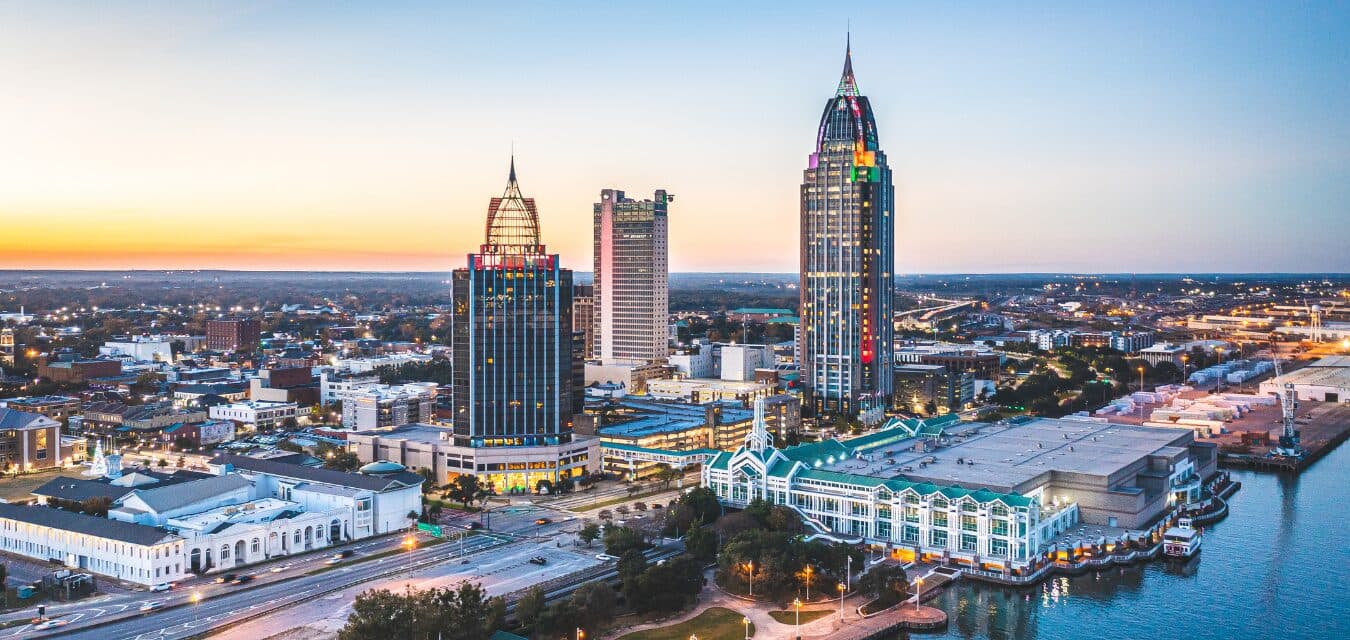 Skyline of Mobile, AL