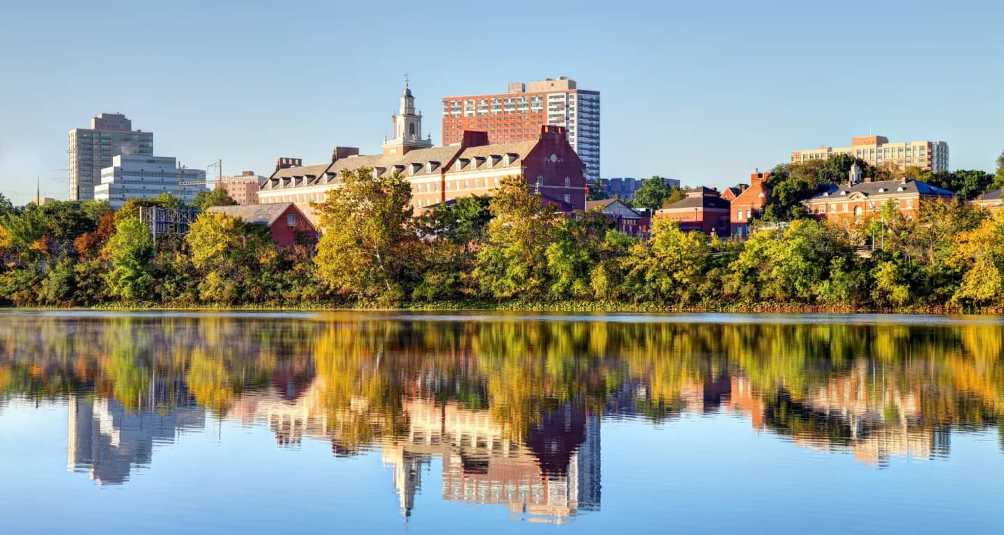 Skyline of New Brunswick, NJ
