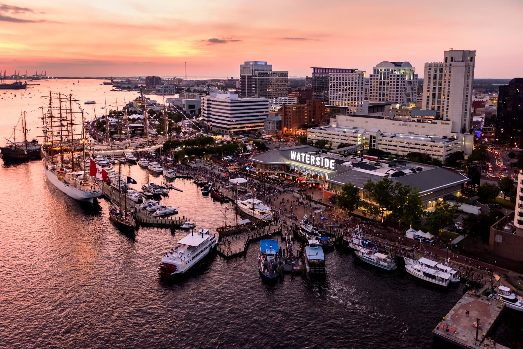 Skyline of Norfolk, VA