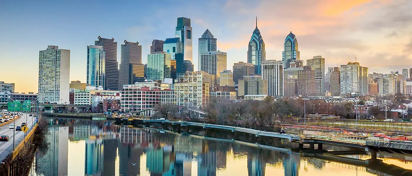Skyline of Philadelphia, PA